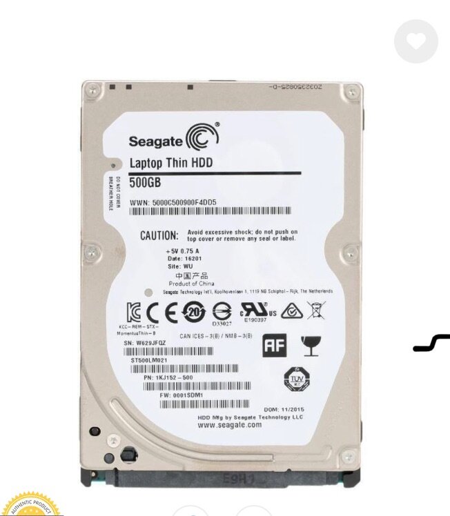 500GB LAPTOP HARD DRIVE