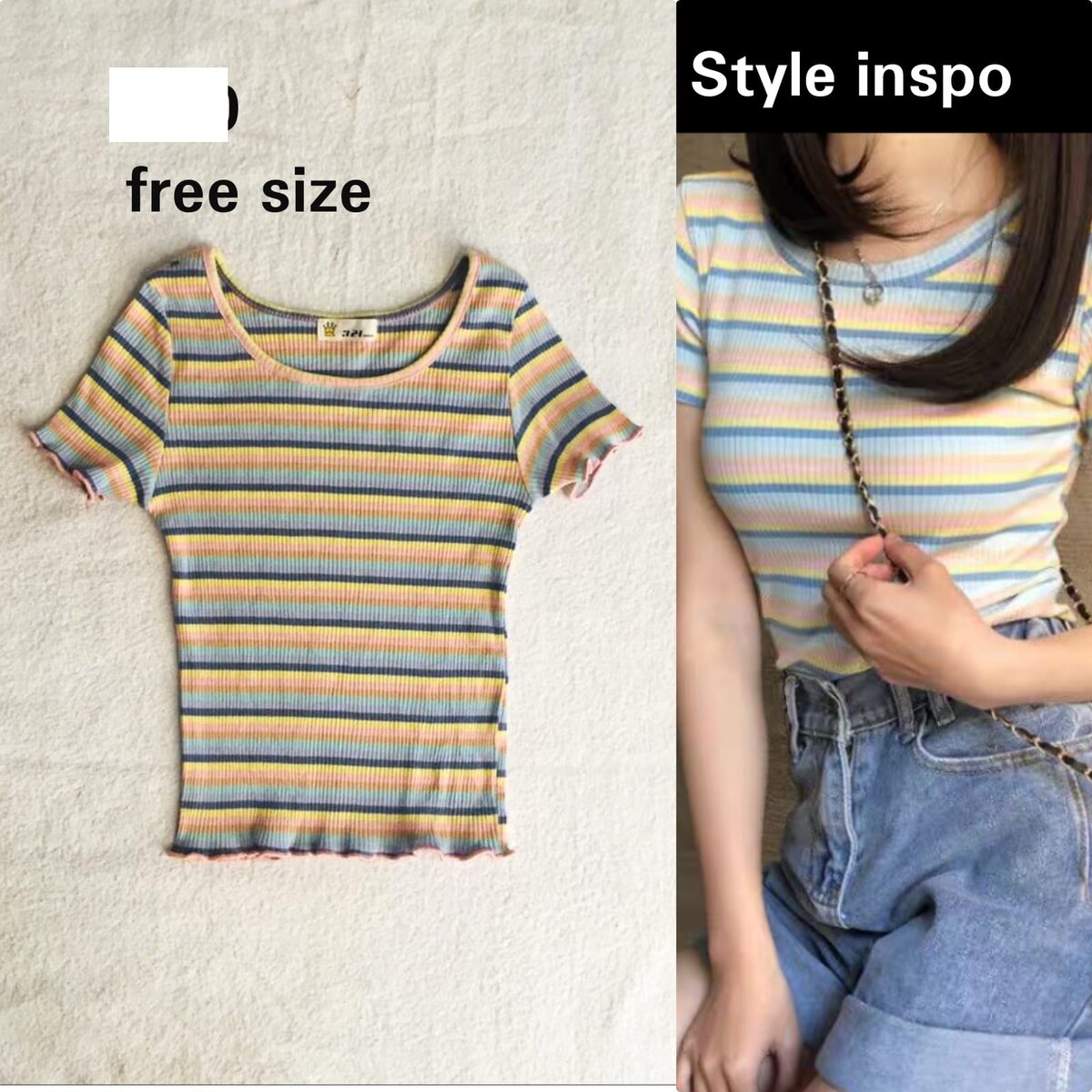 Salaula crop tops and tops