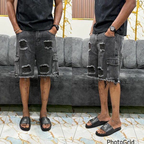 Shorts en jean déchiré