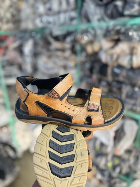 Sandales en cuir homme