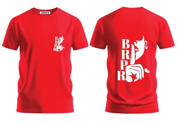 T-shirt rouge graphique
