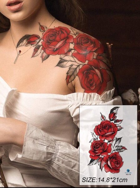 Tatouage Éphémère Roses A2