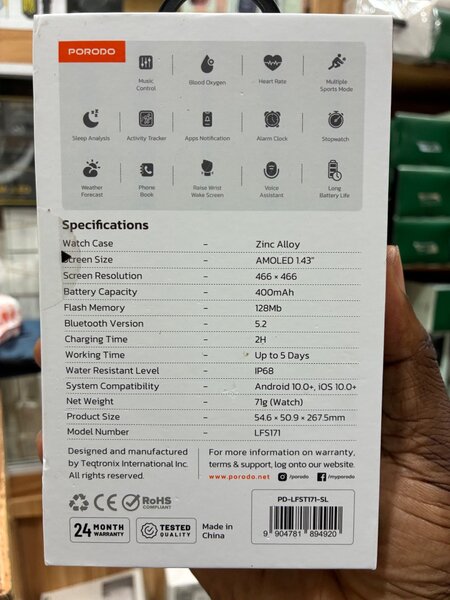 Montre Connectée Porodo Chrono