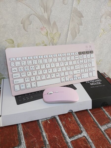 Clavier et Souris Sans Fil Rose