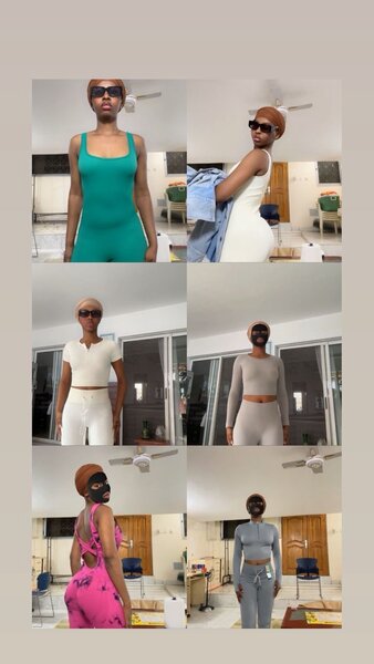 Combinaison moulante rose élégante