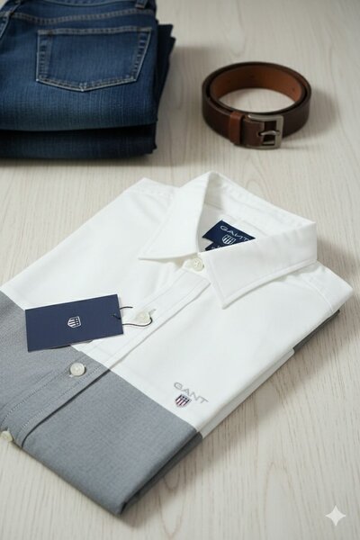 Chemise bicolore élégante