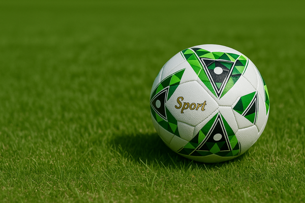 Ballon de football vert sportif