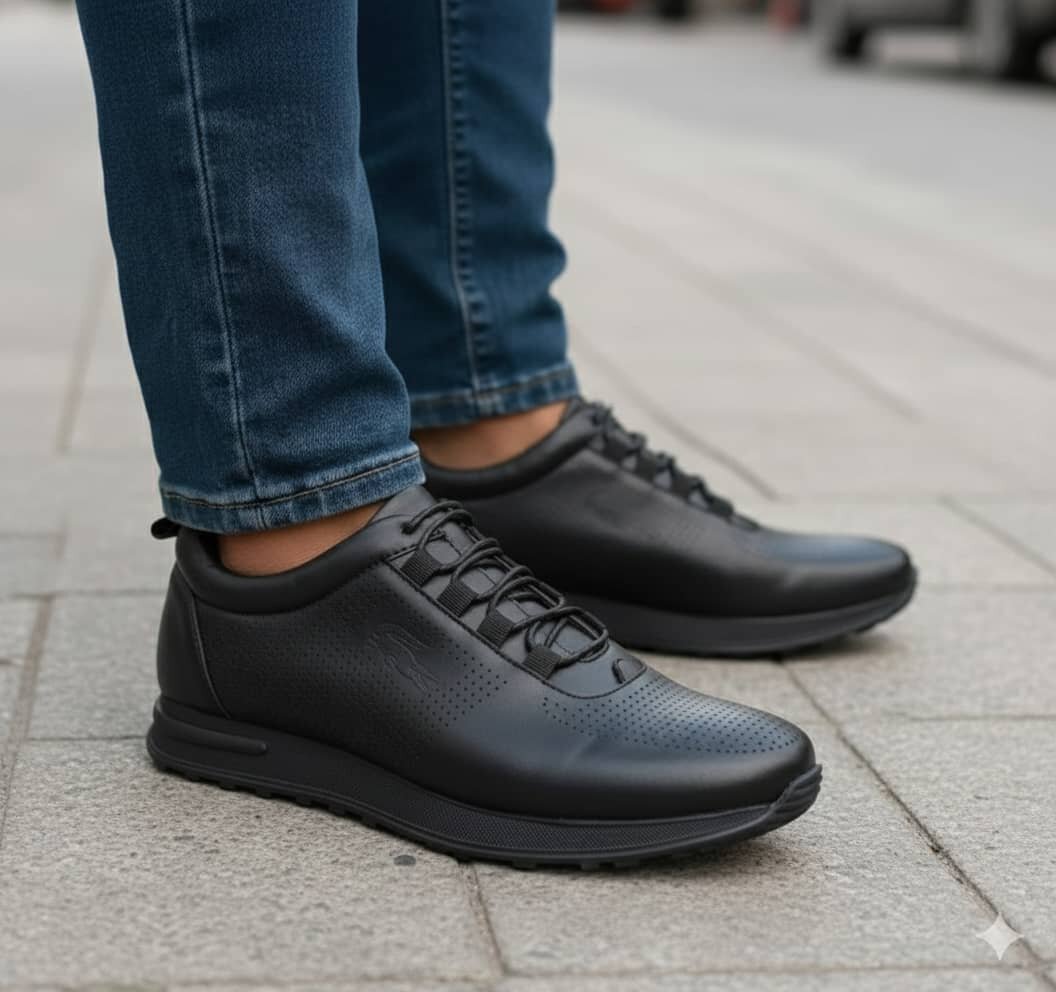 Baskets en cuir élégantes