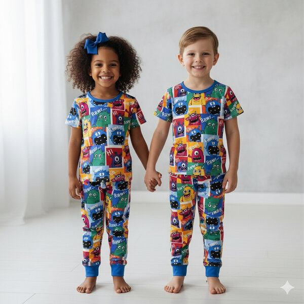 Pyjama Enfant Monstre Coloré