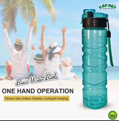 Safari Water Bottle Plastic XL Bravo 800 ML Drinking Water Bottle for School,Offices,Gym
