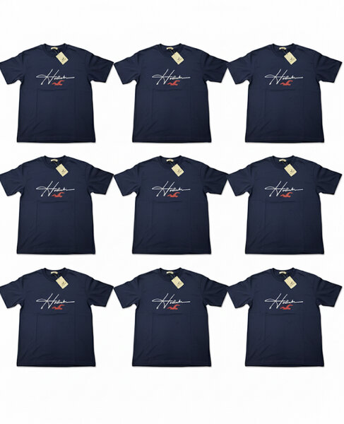 T-shirt bleu Hollister