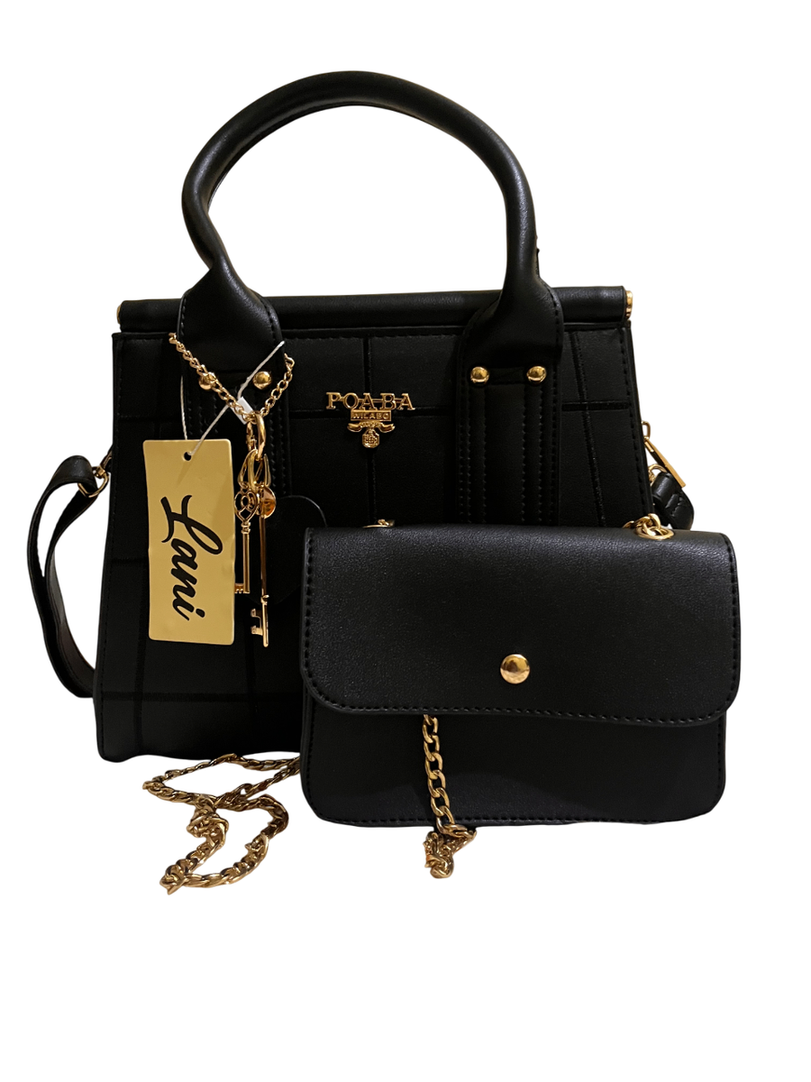 Lani Luxe Black Handbag Set