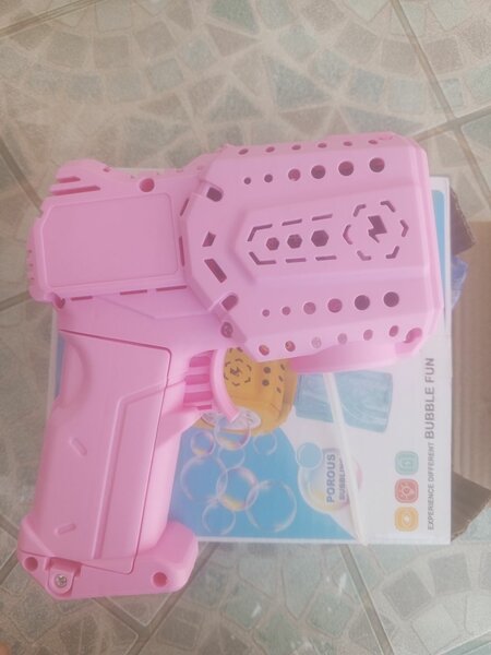 Pistolet à bulles LED enfant