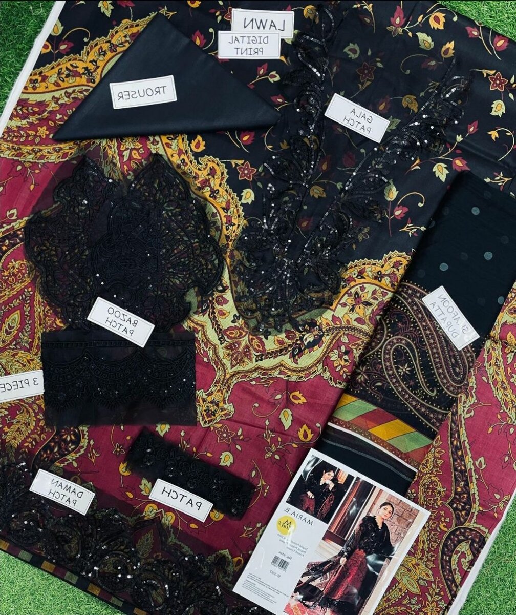 Lady's 3pc Unstich Suit Fabric With Patch