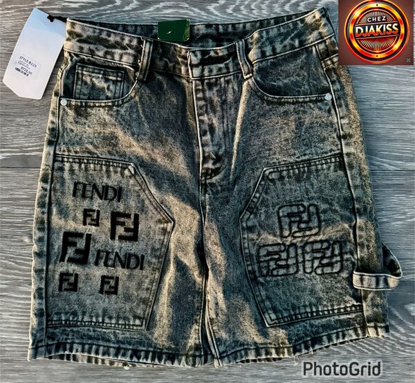 Short en jean délavé tendance