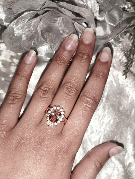 Rose Gold Morganite Ring