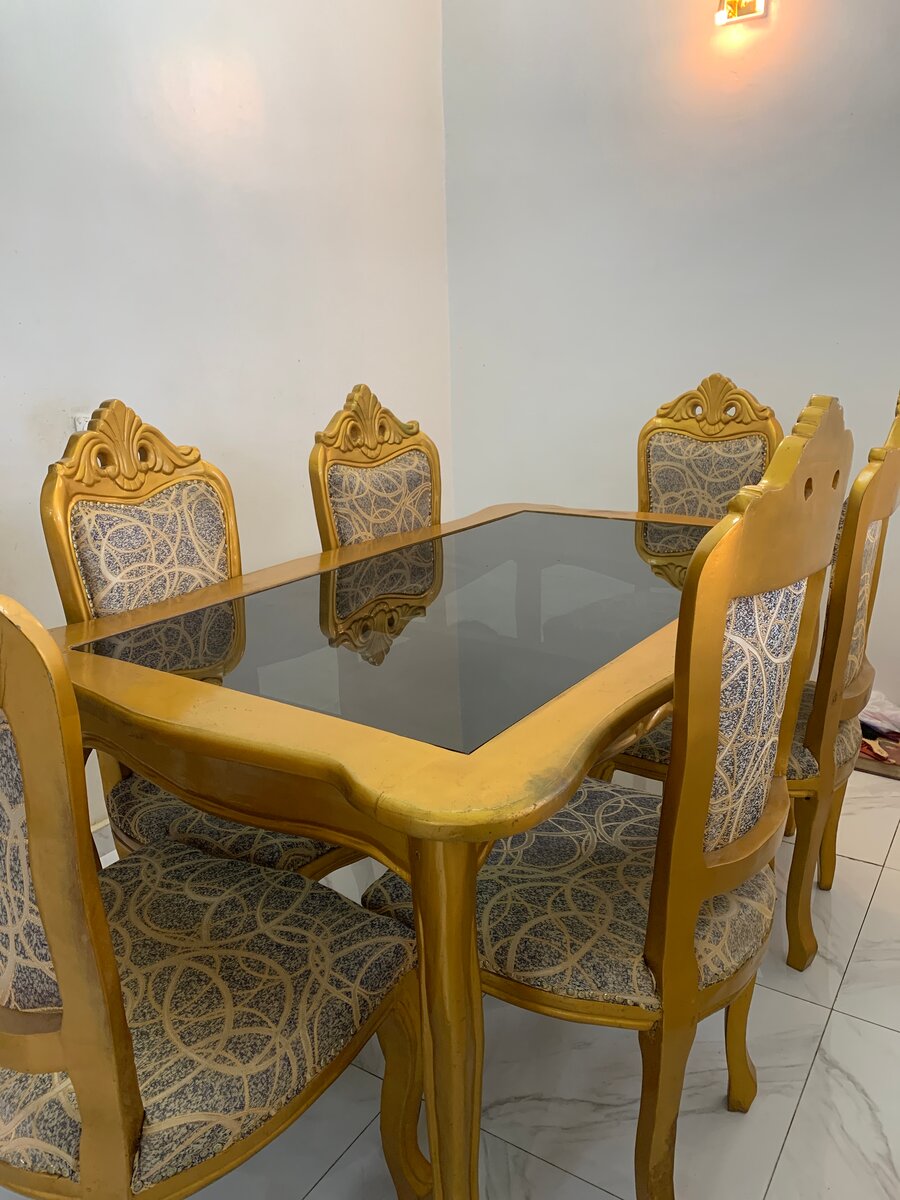 Table à Manger en Verre et Bois