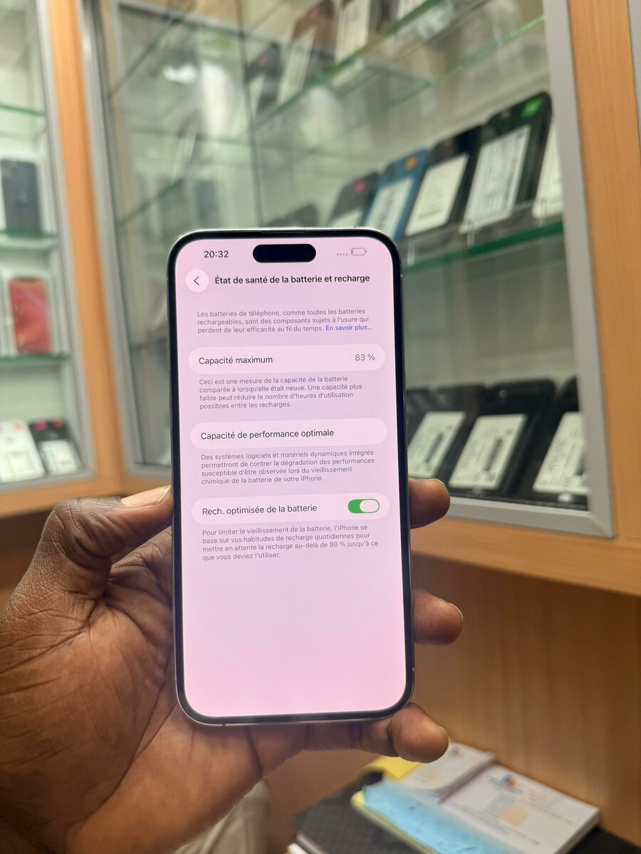 14 pro max 128Go sans Message