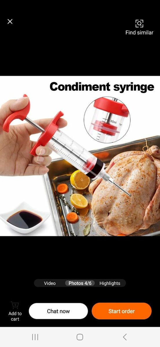 Seringue alimentaire