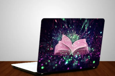 Glowing Book Laptop Back Skin Sticker- Laptop Back Skin-Laptop Skin Vinyl Sticker Decal, 13 13.3 14.6 15 15.4 15.6 inch Laptop Skin Sticker Cover For All Laptops