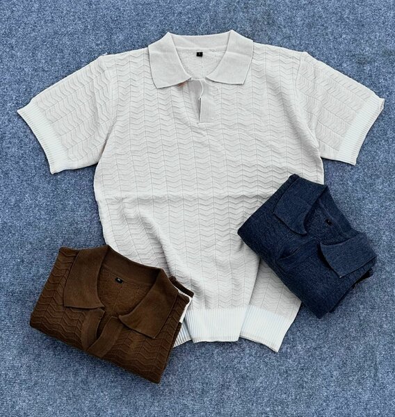Polo en tricot élégant homme