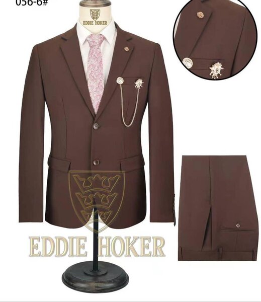 Costume homme élégant brun