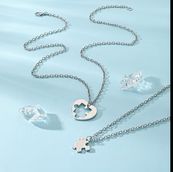 Colliers Cœur Puzzle Amour