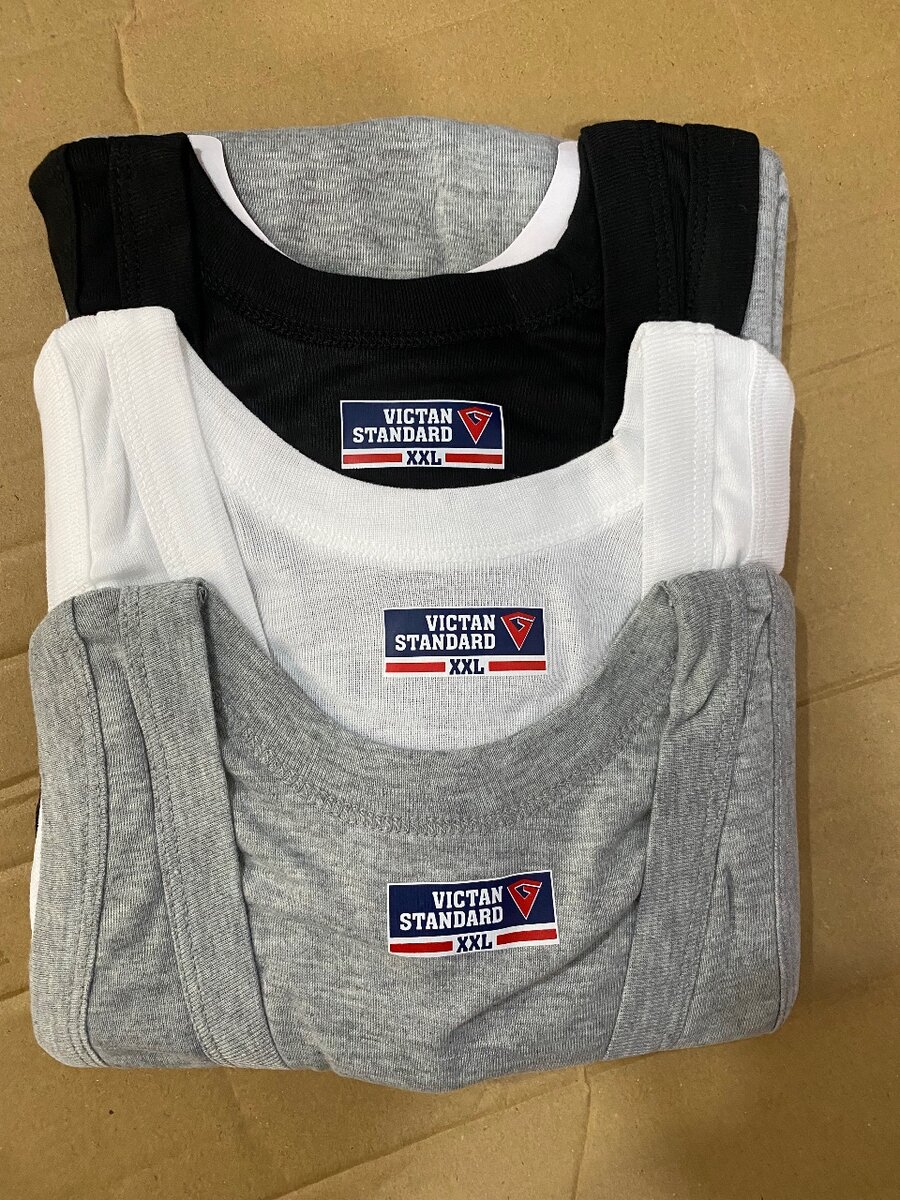 Cotton singlets 3in1 plus free pen