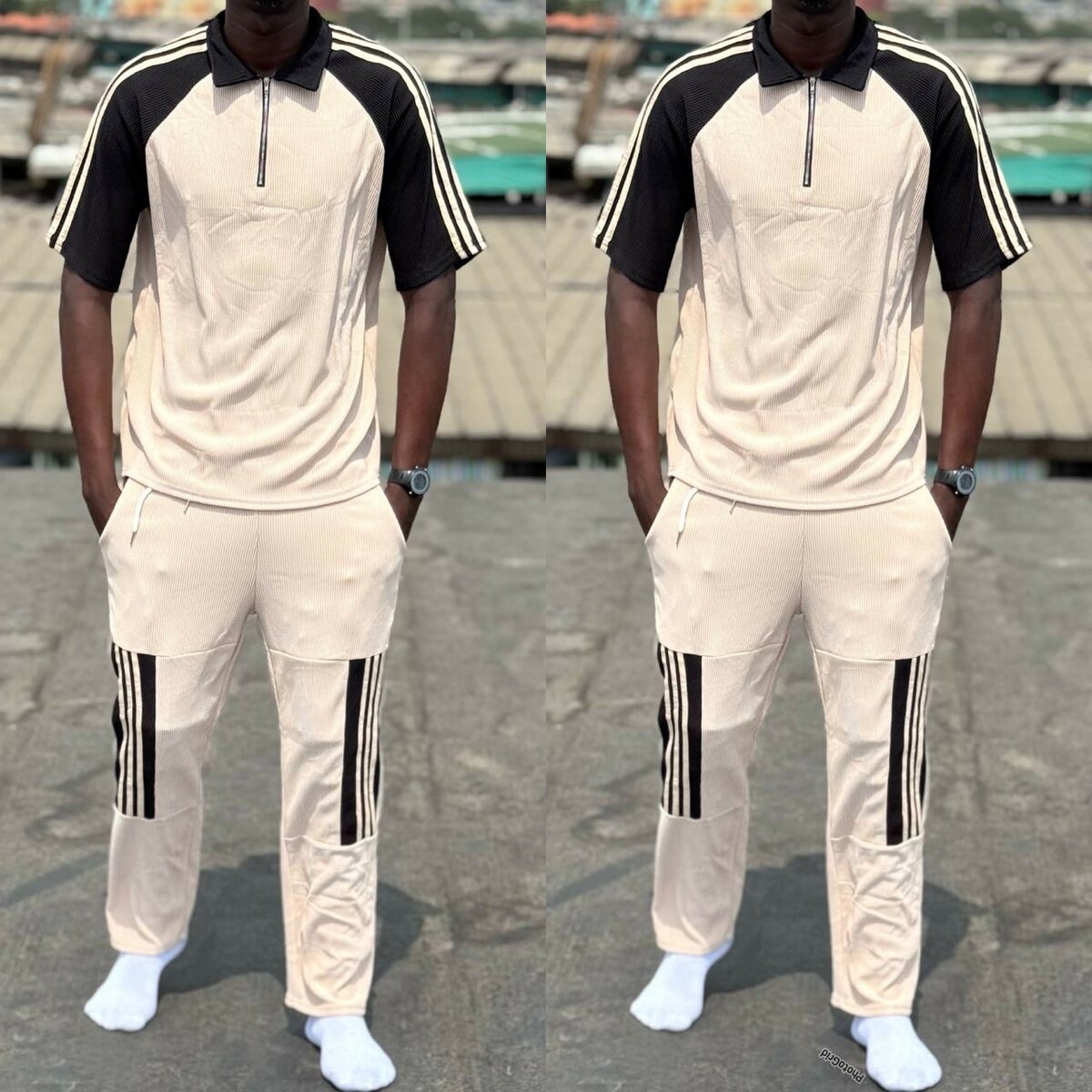 Ensemble manche courte