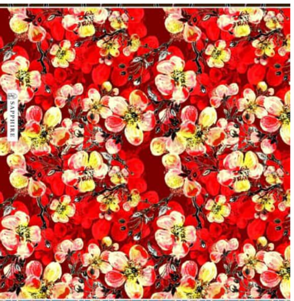 Sapphire 2pc print khaddar