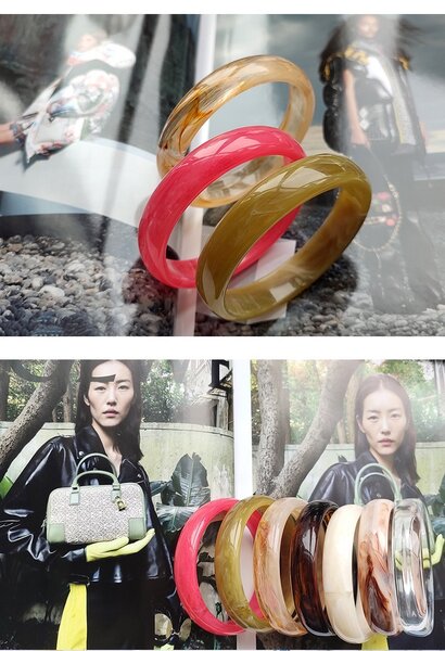 Round Shaped Acrylic Bangles