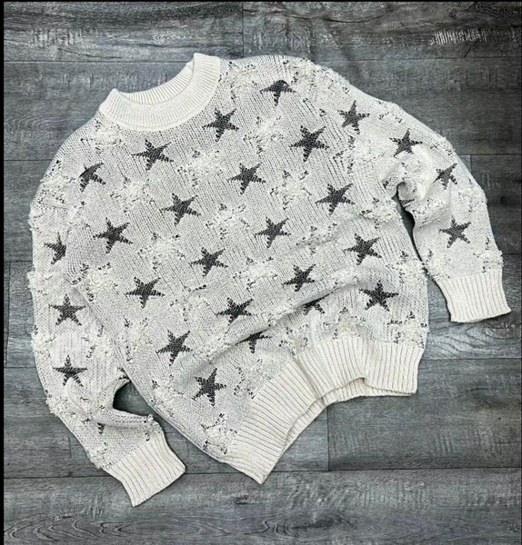 Pull étoilé en laine