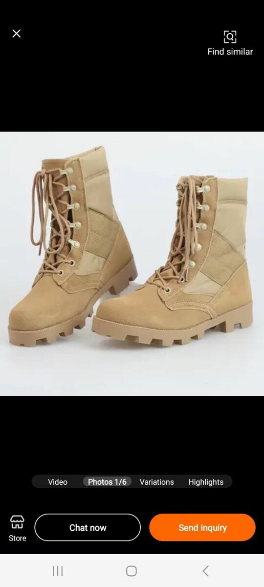 Jungle boots,delta boots and cat boots