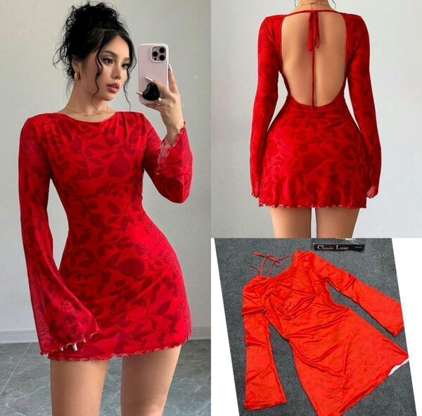 Robe élégante rouge