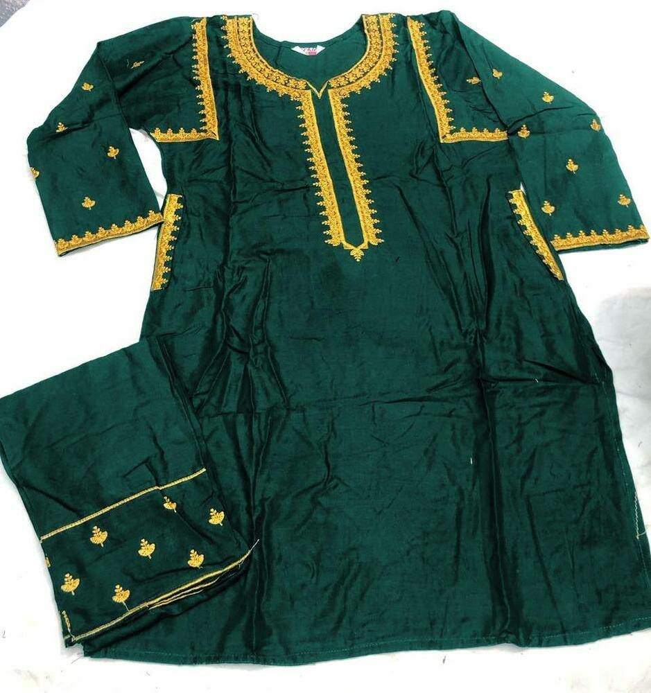 2Pcs Linen Embroidery suit