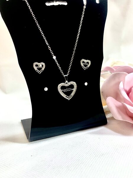 Silver Heart Shape Pendant