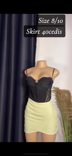 Corset dress and skirt