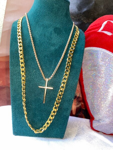 Collier plaqué or tendance