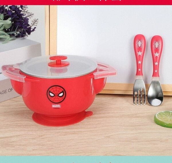 Bol Marvel Spider-Man avec couverts