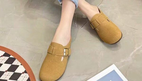 Mules en daim pour femmes