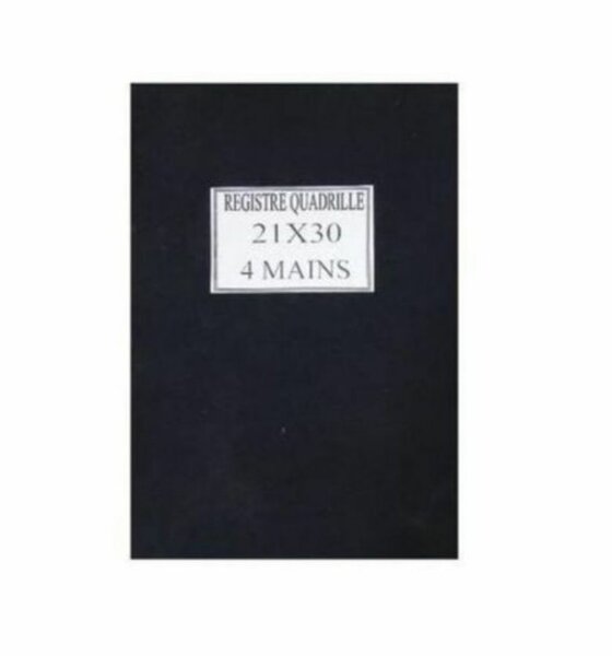 Cahier Registre 21x30 cm 4main