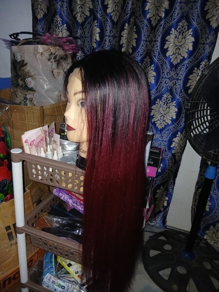 Bone straight look alike