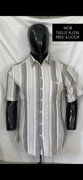 Chemise rayée pour homme XL/2XL