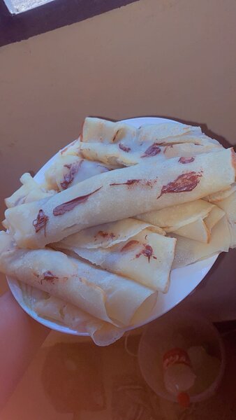 Crêpes lait concentré chocolat