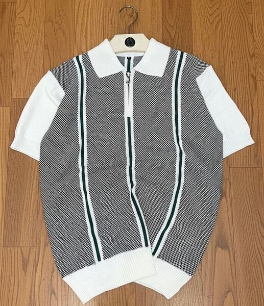 Polo rétro à manches courtes