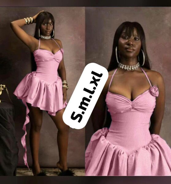 Robe rose élégante