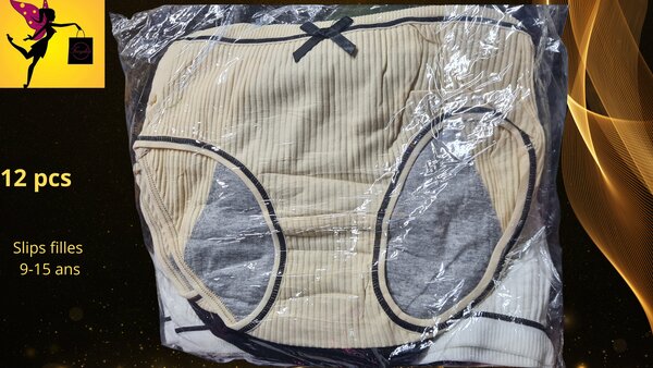12 slips filles 9-13 ans