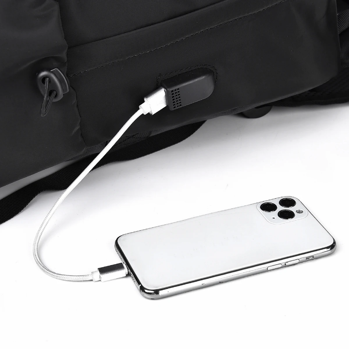 Sac à dos USB imperméable pour ordinateur portable