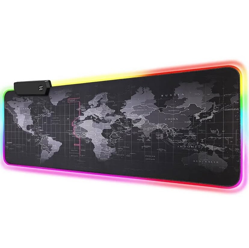 WORLD MAP EXTRA LARGE MOUSE RGB PAD
