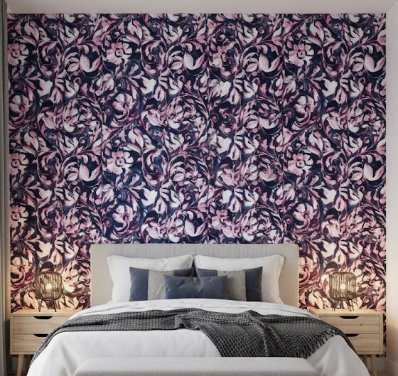 Papier peint floral élégant